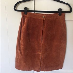 100% leather skirt